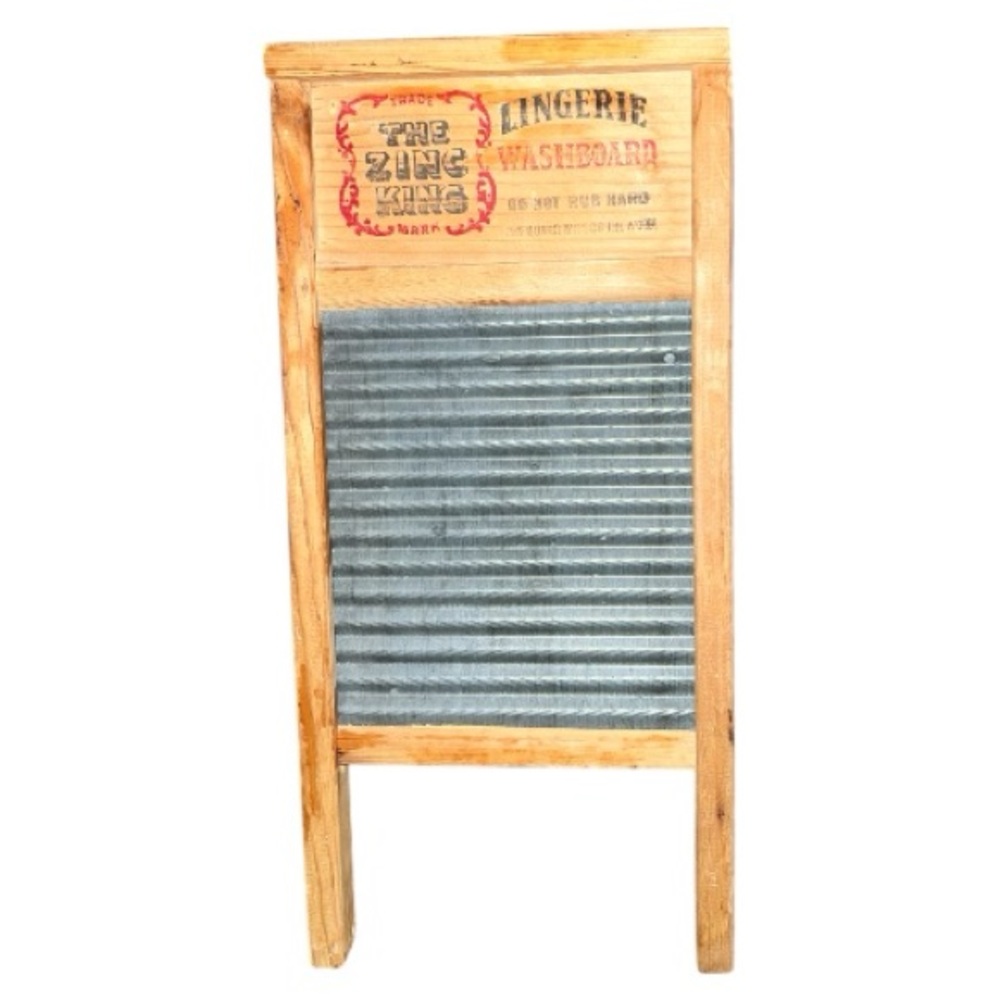 Vintage Zinc King Lingerie Washboard